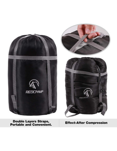 Bolsa de Compresión REDCAMP para Camping y Senderismo - Negro