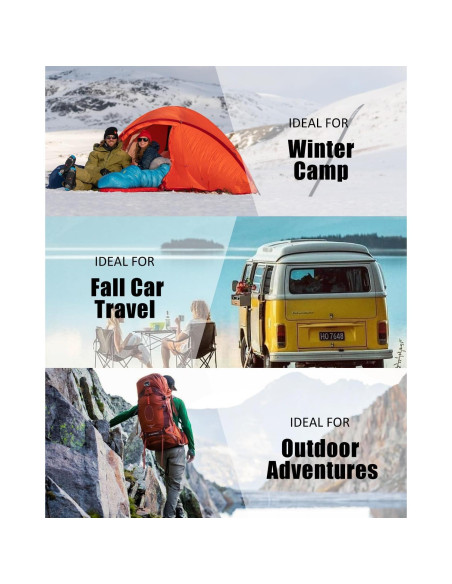 Saco de Dormir JEAOUIA XL Ligero Impermeable 1 Persona