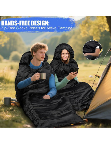 Saco de Dormir Cozivo Ajustable 3 Estaciones 220x82.5cm