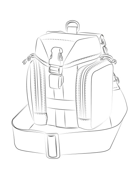 Kit de Equipaje Esencial Helikon-Tex para Bushcraft 22x12x9 cm