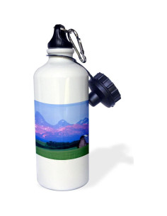 Botella de Agua Deportiva 3dRose 621 ml Acero Inoxidable Blanca 2