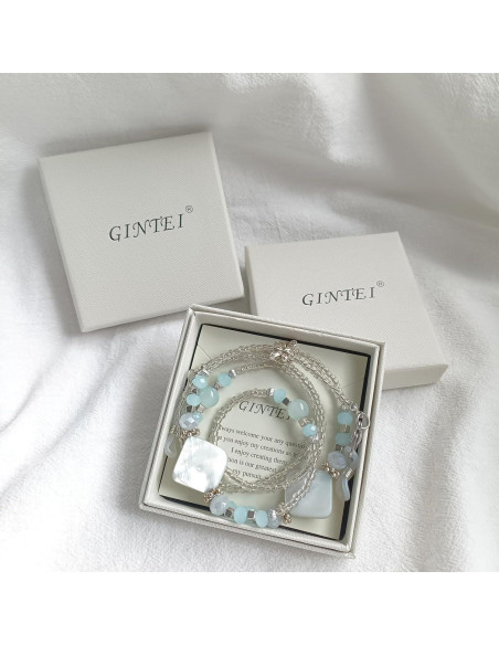 Cadena de Gafas Bead YN01 para Mujeres - Antideslizante Azul