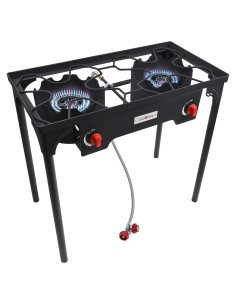 Estufa de Campamento Doble Quemador Gas One B-4545 150000 BTU