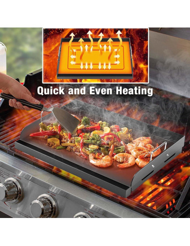 Plancha para Parrilla Barbqtime 43x33 cm Antiadherente
