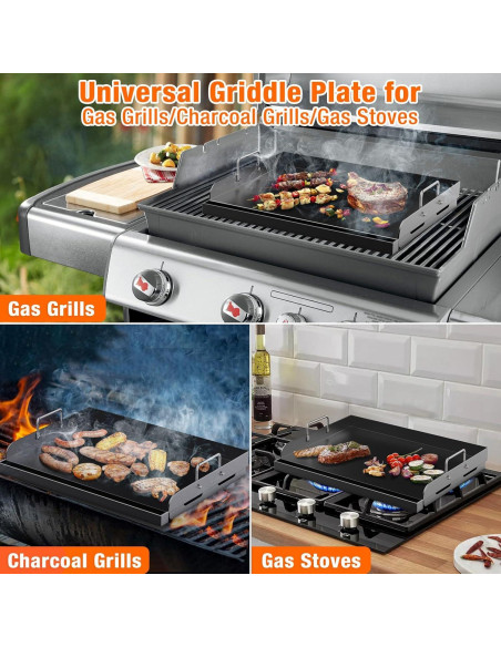 Plancha para Parrilla Barbqtime 43x33 cm Antiadherente