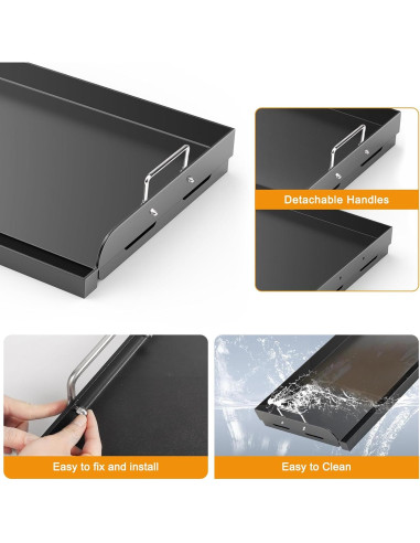 Plancha para Parrilla Barbqtime 43x33 cm Antiadherente