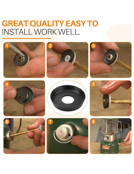 Junta de goma SUNJIKA para bomba de estufa Coleman - Kit de 6