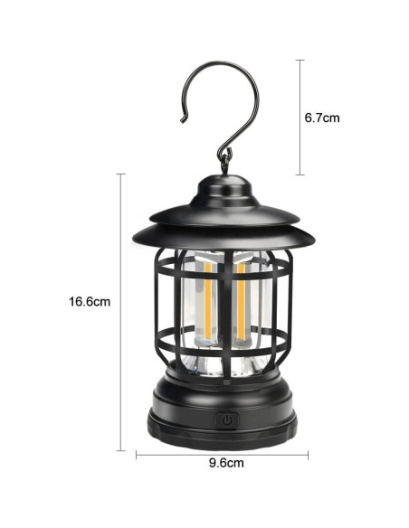 Linterna de Camping LED Bulbright Vintage Retro IP44