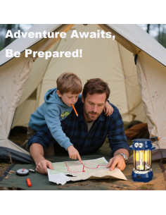 Lámpara Solar HOMY HM-CA, Camping Recargable IPX4 5 Modos 2