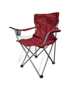 Silla de Camping Plegable Deluxe Ozark Trail Roja