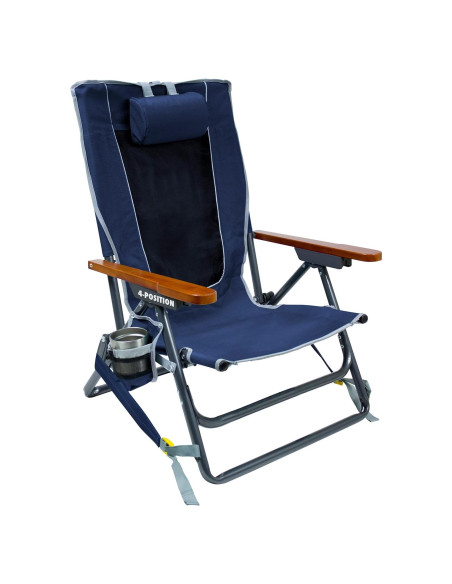 Silla de Camping Plegable GCI Outdoor Mochilero Wilderness Azul