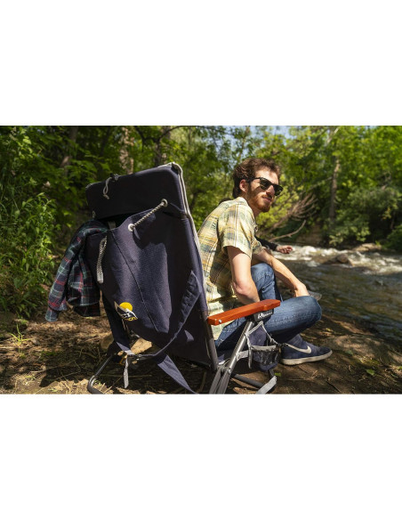 Silla de Camping Plegable GCI Outdoor Mochilero Wilderness Azul