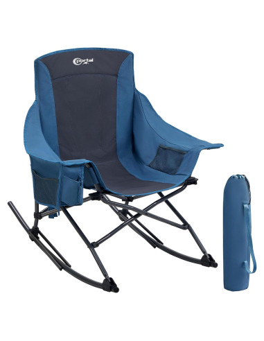Silla de Camping Plegable Portal Rocking Azul 159 kg