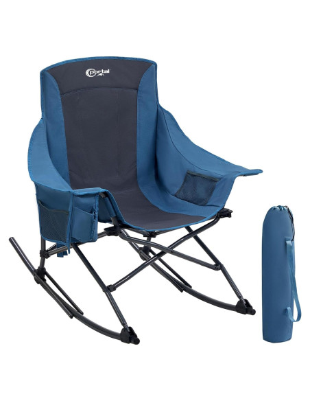 Silla de Camping Plegable Portal Rocking Azul 159 kg