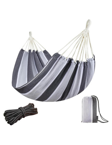 Hamaca Brasileña JoyView Individual Algodón 200x100cm 136kg