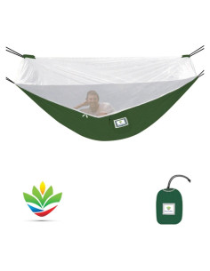 Hamaca Sin Mosquitos Hammock Bliss 300x150 cm Verde con Red