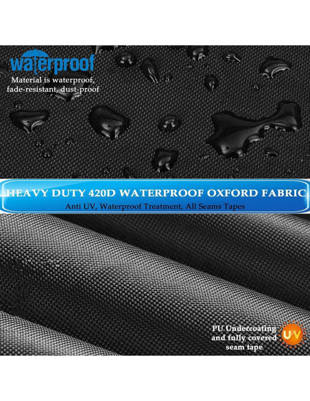 Cubierta de Hamaca Impermeable MRWiZMS 10-12 Pies Oxford 420D Cubierta de Hamaca Impermeable MRWiZMS 10-12 Pies Oxford 420D