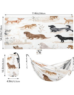 Hamaca de Camping Vigetue 149kg - Portátil, Doble, Lavable 2
