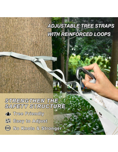 Hamaca de Camping Vigetue 149kg - Portátil, Doble, Lavable