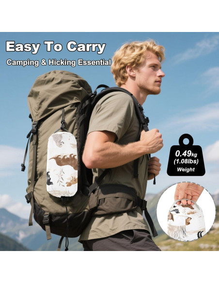 Hamaca de Camping Vigetue 149kg - Portátil, Doble, Lavable