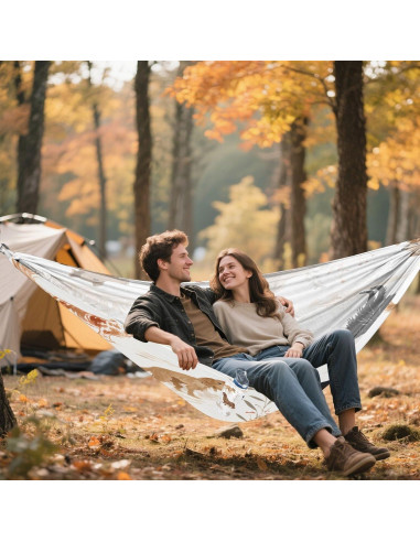 Hamaca de Camping Vigetue 149kg - Portátil, Doble, Lavable