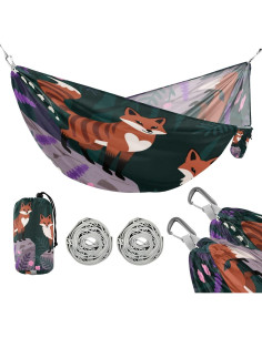 Hamaca de Camping Pnyoin Individual 290x138 cm 150 kg 2