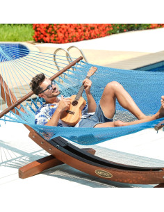 Hamaca Doble Lazy Daze 3.2m Azul Cielo para 2 Personas 2