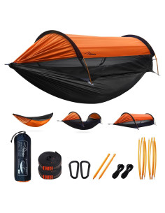 Hamaca de Camping Travel Bird Extra Grande 2 Personas con Red Antimosquitos