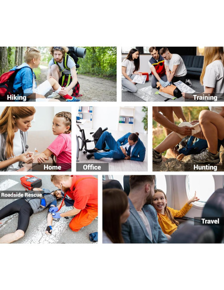 Kit de Primeros Auxilios Heltrek 298 Piezas Compacto 21x13 cm