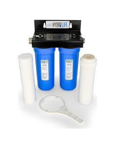 Sistema de Filtración de Agua Doble Camco 52710 | Filtra Cloro y Metales