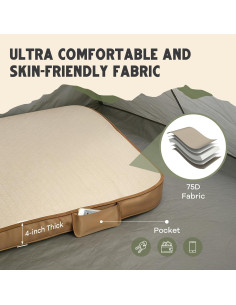 Colchón Autoinflable WanderMate Queen Plus 4" Espuma Memoria 2