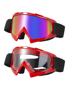 Gafas de motocross LJDJ Lj24-06 rojas y coloridas