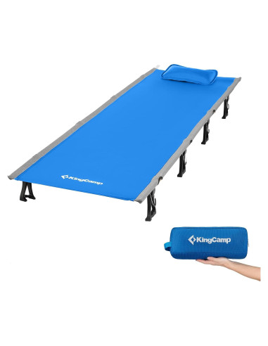 Cama de Camping Plegable KingCamp Ultraligera 2.22 kg Azul