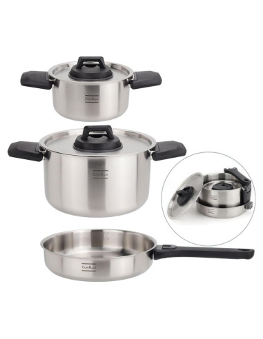 Juego de Utensilios de Cocina Camping Comfilux 6 Piezas Acero Inoxidable