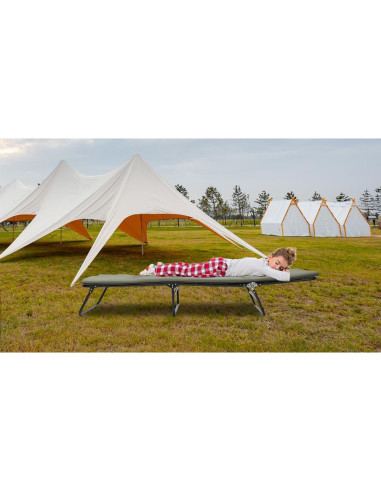 Cama Plegable para Camping ESPIDOO Ajustable 5 Ángulos Tela Oxford