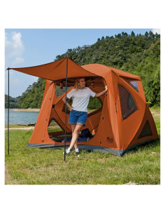 Carpa Instantánea TIMBER RIDGE para 4 Personas Naranja