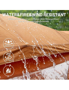 Carpa Instantánea TIMBER RIDGE para 4 Personas Naranja 2