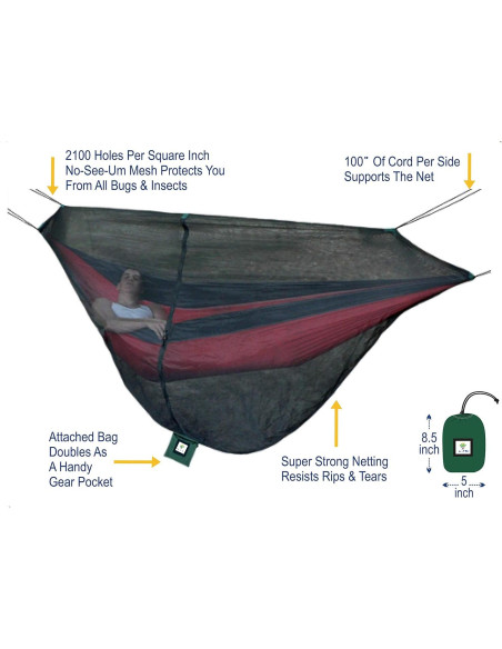 Cocoon de Red para Mosquitos Hammock Bliss - 300x145 cm