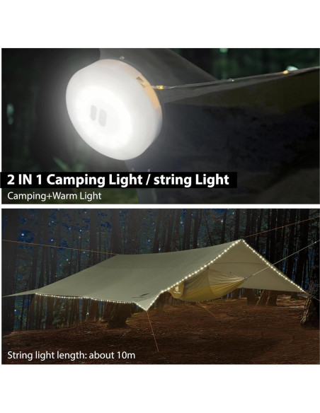 Tarp Impermeable Geertop 5.18 x 3.05m con Luces LED