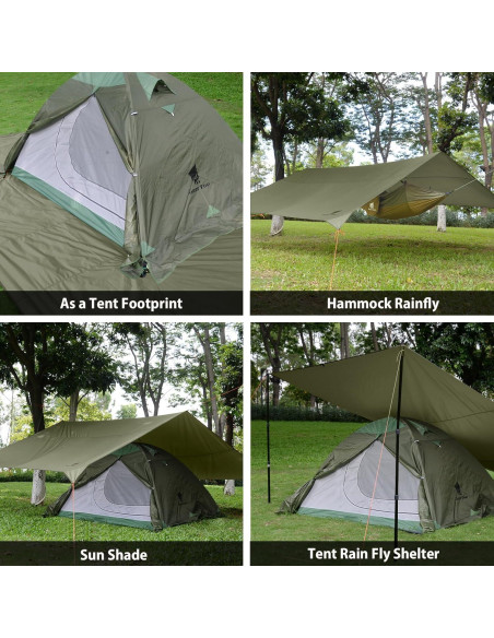 Tarp Impermeable Geertop 5.18 x 3.05m con Luces LED