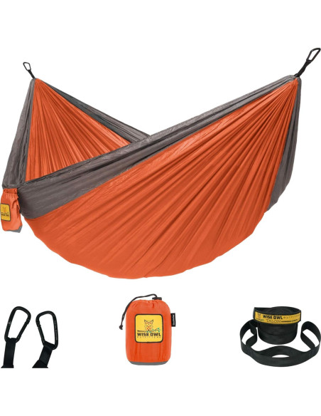 Hamaca y Lona de Lluvia Wise Owl Outfitters Naranja 2.74m Hamaca y Lona de Lluvia Wise Owl Outfitters Naranja 2.74m