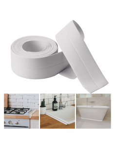 Cinta de Calafateo Autoadhesiva Blanca 3.2m - Sellador Impermeable