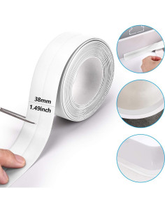 Cinta de Calafateo Autoadhesiva Blanca 3.2m - Sellador Impermeable 2