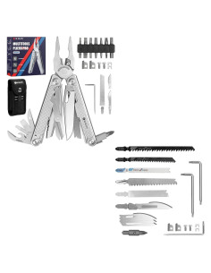 Multiherramienta BIBURY Pro BI2049 con Kit de Piezas Reemplazables