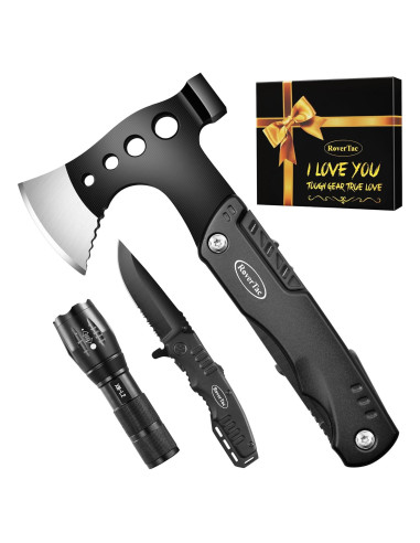 Juego de Herramientas Multitool RoverTac 11-en-1 con Linterna LED