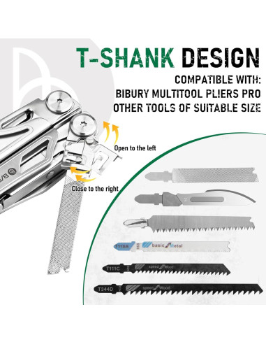 Multiherramienta BIBURY Pro BI2049 con Kit de Piezas Reemplazables