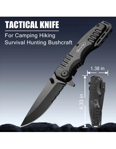 Juego de Herramientas Multitool RoverTac 11-en-1 con Linterna LED