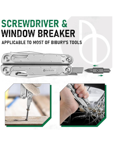 Multiherramienta BIBURY Pro BI2049 con Kit de Piezas Reemplazables
