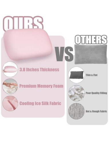 Almohada de Camping Tuphen de Espuma de Memoria Refrigerante 39x25cm