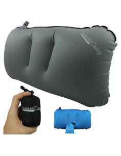 Almohada Inflable Ultraligera InstantCamp Gris 45.7x27.9cm